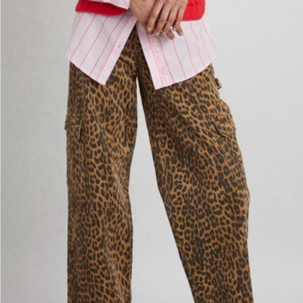 NWOT Damson Madder leopard cargo pants